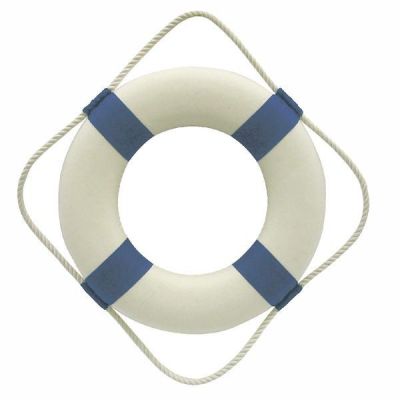 **maritime Deko- Rettungsring- blau/weiß 30 cm | 819330921