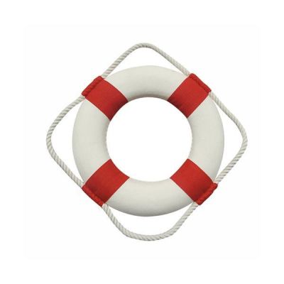 **maritime Deko- Rettungsring- rot/weiß 20 cm | 819316096
