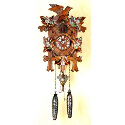 Orig. Schwarzwald- Kuckucksuhr- Edelweiß- Cuckoo Clock- handmade Germany Black Forest | 1390488135
