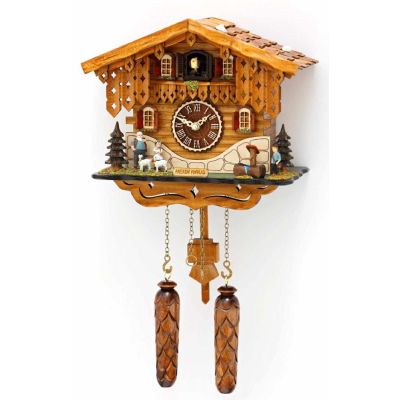 Orig. Schwarzwald- Kuckucksuhr Heidihaus mit 12 Melodien, Kuckuck -Cuckoo Clocks | 1381082135