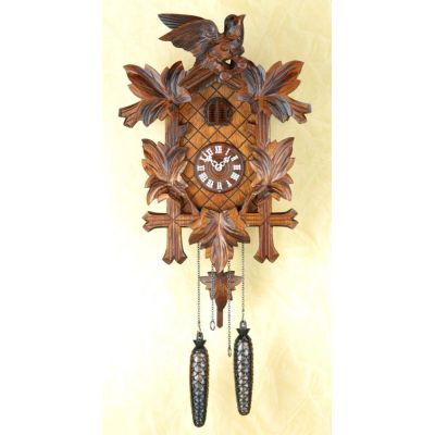 Orig. Schwarzwald- Kuckucksuhr- Vögel Blätter - Cuckoo Clock- handmade Germany Black Forest | 1398167025