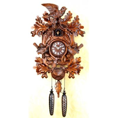 Orig.Schwarzwald-Kuckucksuhr-Kuckucksuhr- Vögel Jagd -Cuckoo Clock-handmade Germany Black Forest | 1397962785