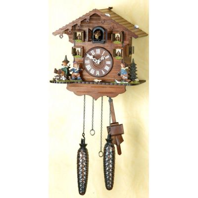 Orig.Schwarzwald-Kuckucksuhr-Waldhaus mit Eichhörnchen-Cuckoo Clock-handmade Germany Black Forest ( | 1397962400