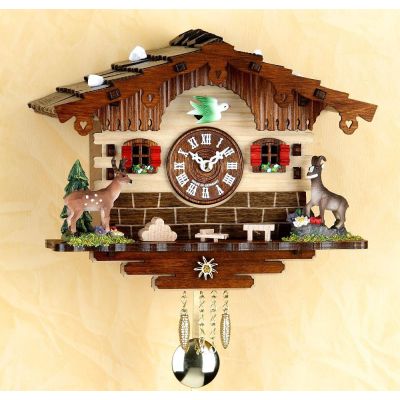 Original Schwarzwald- GEMSE- Kuckucksuhr mit Nachtabs - Cuckoo Clocks- Schwarzwald | 1216160656