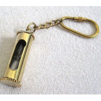Schlüsselanhänger Sanduhr aus Messing | 2547751290