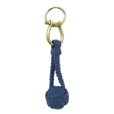 Schlüsselanhänger-Zierknoten,Wurfknoten/Schäkel/Schlüsselring-Baumwoll-blau | 2547760555