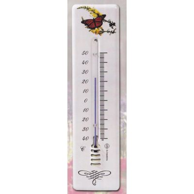 **Schmetterling - Robustes DEKOR-Thermometer 210 mm-Metall-Außen/Innenbereich-deutsche Herstellung | 1140251476