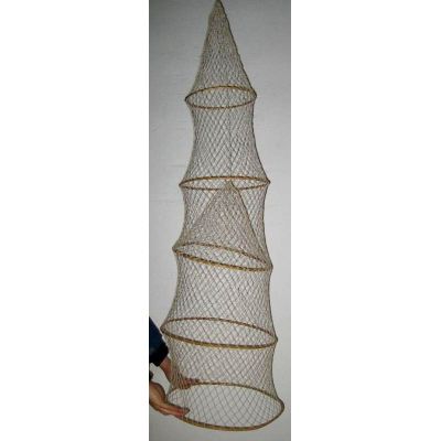**Schöne Fischreuse mit 4 Bambusringen- naturfarben- 135 cm | 819325706