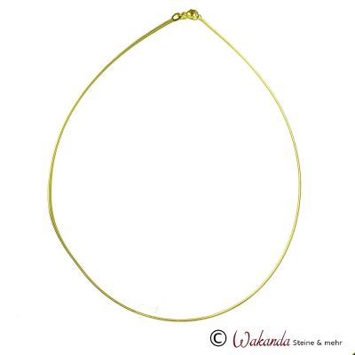 45 cm - Omega-Collier 1,2 mm dick, goldplattiert | 155-1106