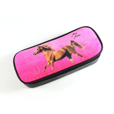 Federmäppchen Schlampermäppchen Pferd laufend pink | 38381-26