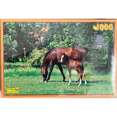 Pferdepuzzle 1000 Teile Stute und Fohlen | 6022-3
