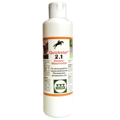 Quickstar 2.1 Spezial-Waschmittel für wasserdichte und atmungsaktive Pferdedecken | 785001-STD / EAN:4250081116459