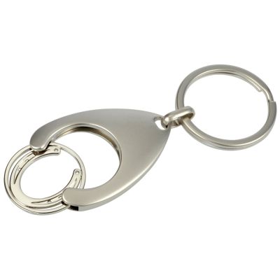 Schlüsselanhänger mit Einkaufswagen-Chip Chiphalter Hufeisen | 40666-25