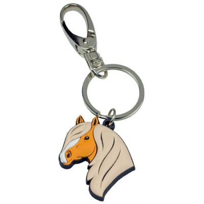 Schlüsselanhänger Weichgummi Pferd Haflinger | 40285-25