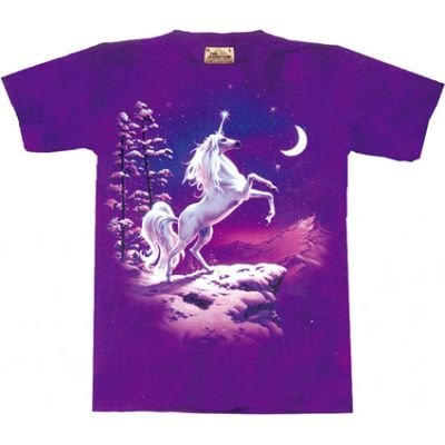 T-Shirt Kinder Einhorn: Majestic Unicorn, Gr. S (The Mountain) | 15-1275