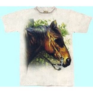 T-Shirt Kinder Pferd Horse at Fence, Gr. XL (The Mountain) | 15-1078