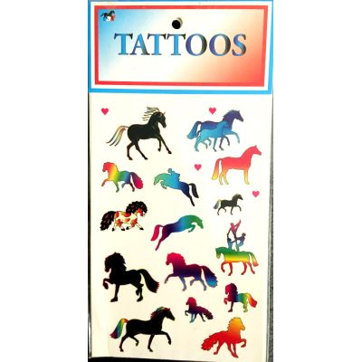 Tattoos Pferde, bunt | 40288