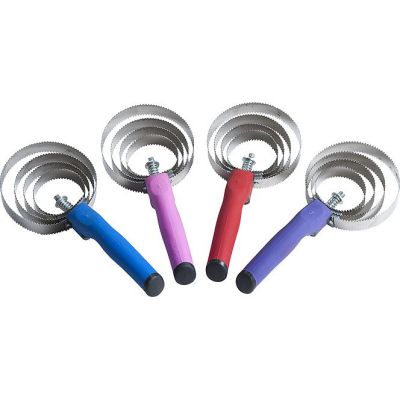 Violett - Federstriegel Spiralstriegel mit Softgriff | 700-034-55