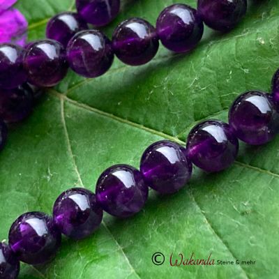 Amethyst Maraba A, Kugeln 6 mm, gebohrt, 5er-/ 10er-Pack oder Strang | 221-0603A