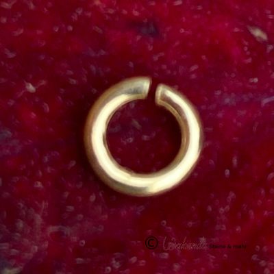 Biegering (offener Ring), Ø 5 mm, Silber vergoldet, 4er-Pack | 245-1125
