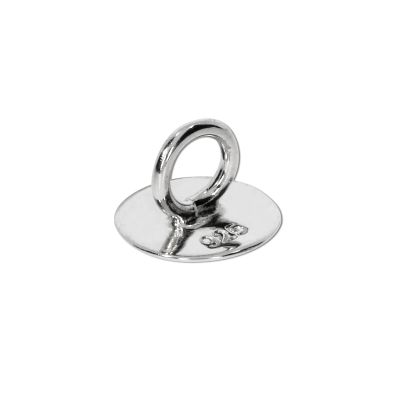 Klebeöse Ring mit Klebefläche, 925 Silber, 1 Stück | 274-1001
