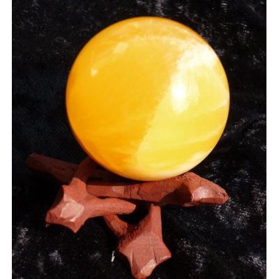 Kugel Orangencalcit 4,2 cm | KUG-OCA-MS