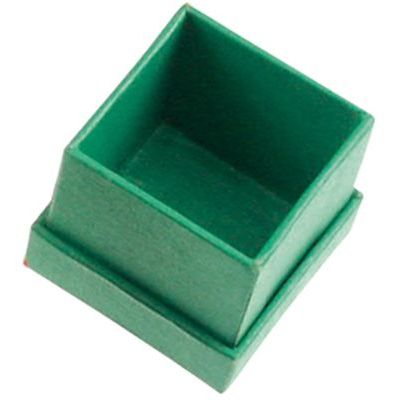 Schmuckschachtel, grün, 3,5 x 3,5 cm | 710-SCHA-GR2