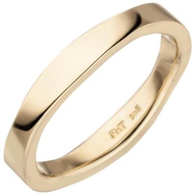 50 - Damen Ring 585 Gold Gelbgold, 3,5 mm breit | 53439 / EAN:4053258528389