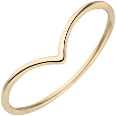 50 - Damen Ring schmal 585 Gold Gelbgold Goldring | 53440 / EAN:4053258528525
