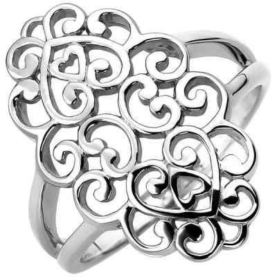 52 - Damen Ring, 925 Sterling Silber, 25,2 mm breit | 52752 / EAN:4053258505656