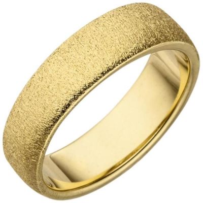 52 - Damen Ring 925 Sterling Silber gold mit Struktur | 51967 / EAN:4053258464687