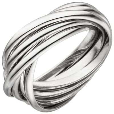 52 - Damen Ring verschlungen 925 Sterling Silber | 51977 / EAN:4053258465646