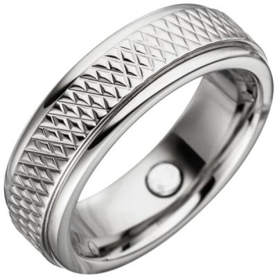 52 - Partner Ring mit Magnet / Magnetring Edelstahl | 46186 / EAN:4053258303290