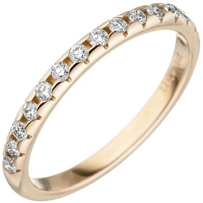 54 - Damen Ring 585 Gold Gelbgold 15 Diamanten Goldring | 48890 / EAN:4053258335239