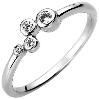 54 - Damen Ring 925 Sterling mit 4 Zirkonia | 52697 / EAN:4053258503072