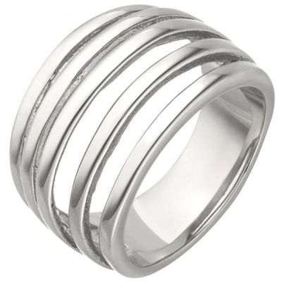 54 - Damen Ring Edelstahl breit | 54406 / EAN:4053258547458