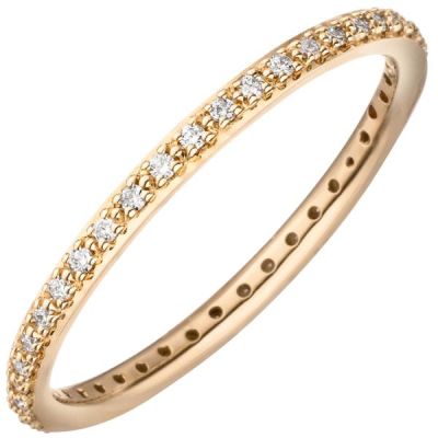 56 - Damen Ring 585 Gold Gelbgold 37 Diamanten Brillanten | 54312 / EAN:4053258544174