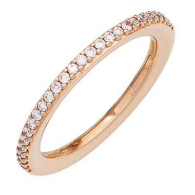 56 - Damen Ring 585 Gold Rotgold 26 Diamanten Diamantring | 42080 / EAN:4053258243824