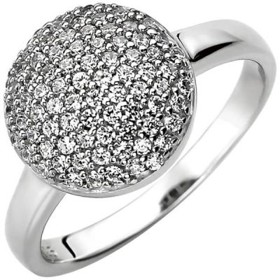 56 - Damen Ring 925 Sterling Silber 78 Zirkonia ca. 10,7 mm breit | 52728 / EAN:4053258504116