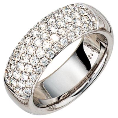 58 - Damen Ring 585 Weißgold 62 Diamanten 1,22 ct. | 36407 / EAN:4053258038772