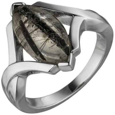 60 - Damen Ring 925 Sterling Silber 1 Turmalinquarz | 51902 / EAN:4053258457245