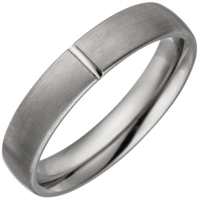 60 - Partner Ring aus Titan matt, Partnerring Titanring | 48976 / EAN:4053258337455