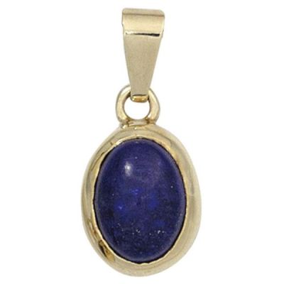 Anhänger 585 Gold Gelbgold 1 Lapislazuli blau | 42478 / EAN:4053258251768