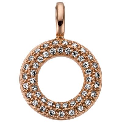 Anhänger 585 Gold Rotgold 46 Diamanten Brillanten 0,15 ct. | 53417 / EAN:4053258516782