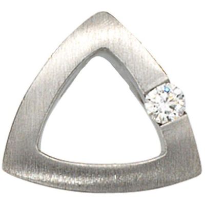Anhänger 950 Platin mattiert 1 Diamant Brillant 0,08ct. PlatinAnhänger | 35711 / EAN:4053258043608