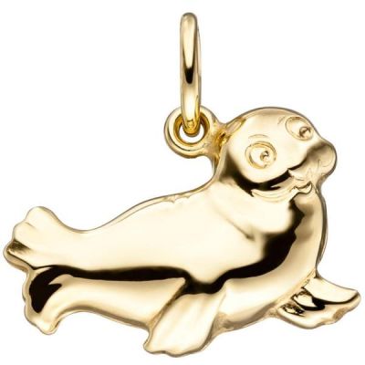 Anhänger Robbe Seehund 585 Gold Gelbgold Gold Anhänger | 47167 / EAN:4053258324639