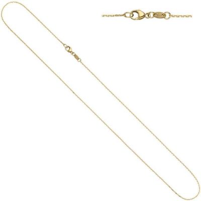 Ankerkette 585 Gelbgold diamantiert 0,6 mm 45 cm Halskette Goldkette | 40120 / EAN:4053258229613