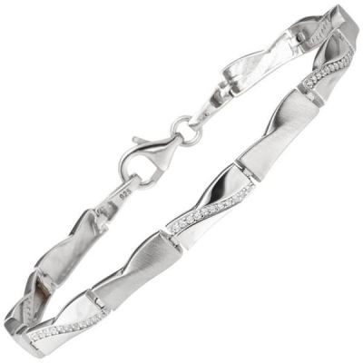 Armband 925 Sterling Silber 55 Zirkonia 19 cm Silberarmband | 52467 / EAN:4053258509319
