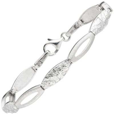 Armband 925 Sterling Silber gehämmert 18,5 cm Silberarmband | 52463 / EAN:4053258509234