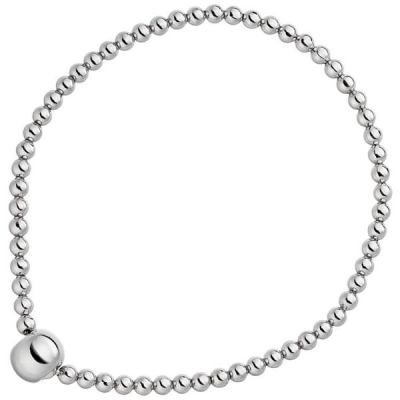Armband 925 Sterling Silber Silberarmband endlos elastisch | 46868 / EAN:4053258312124